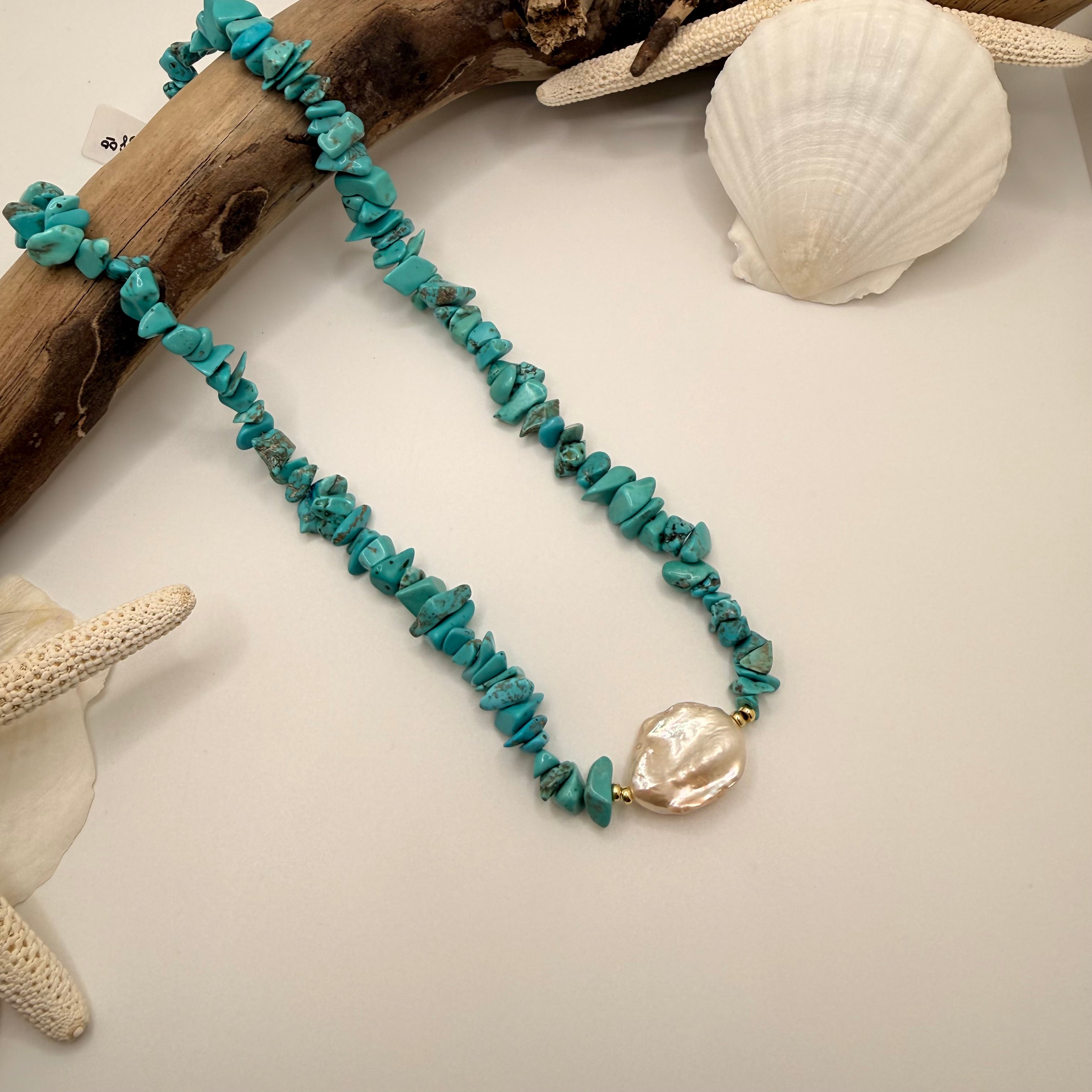 Coastal Contrast Baroque Choker