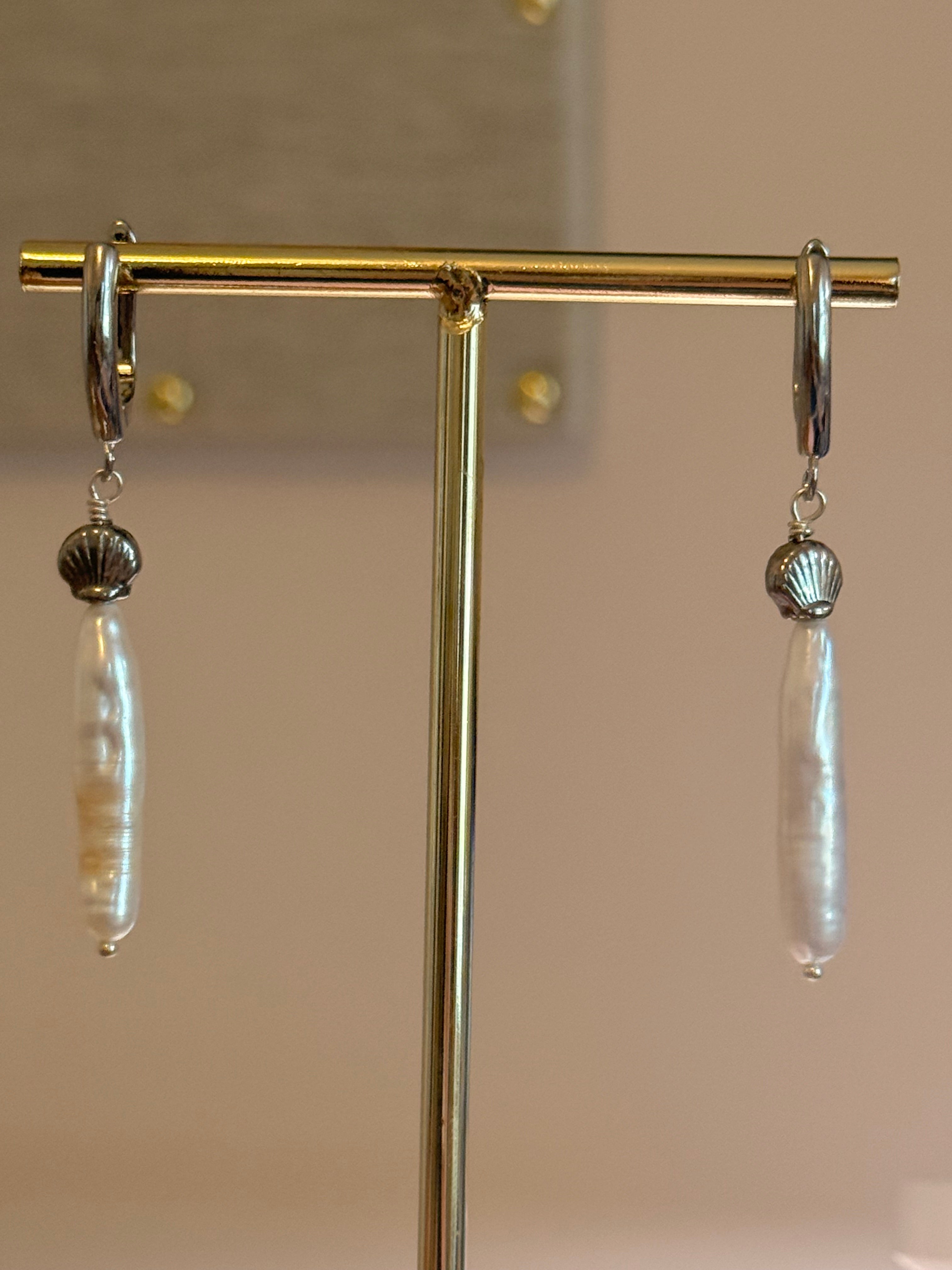 Whitecap Pearl Earrings