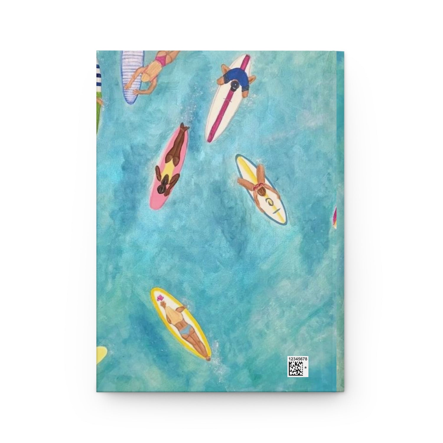 Surfboard Beach Scene Hardcover Journal | My Daily Journal