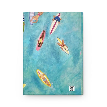 Surfboard Beach Scene Hardcover Journal | My Daily Journal