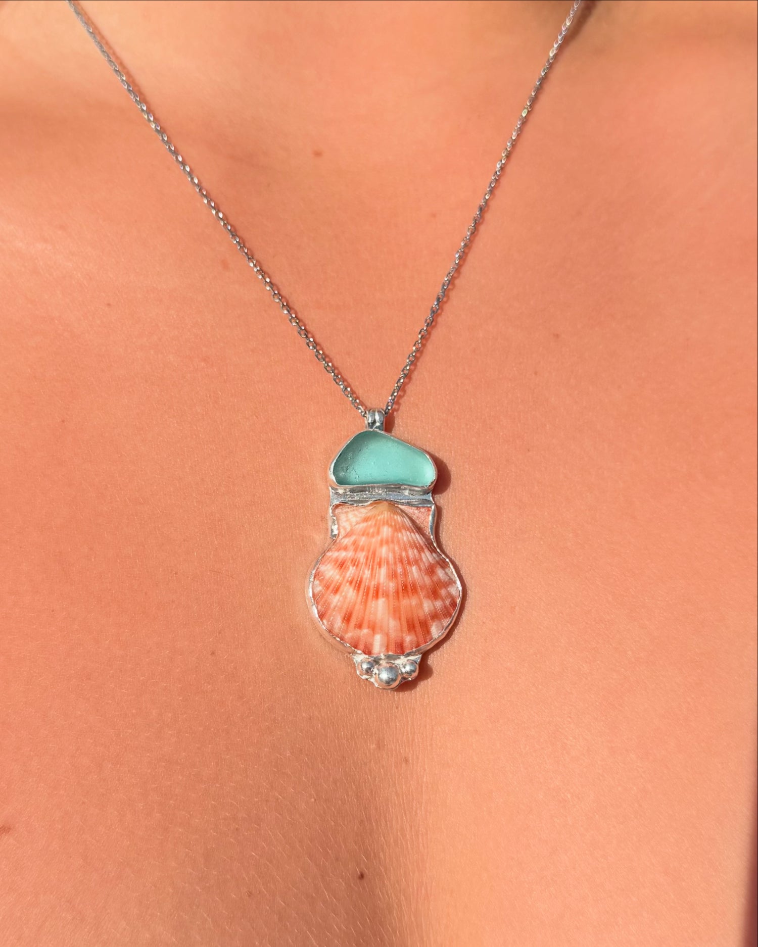 Seafoam Sunrise Pendant