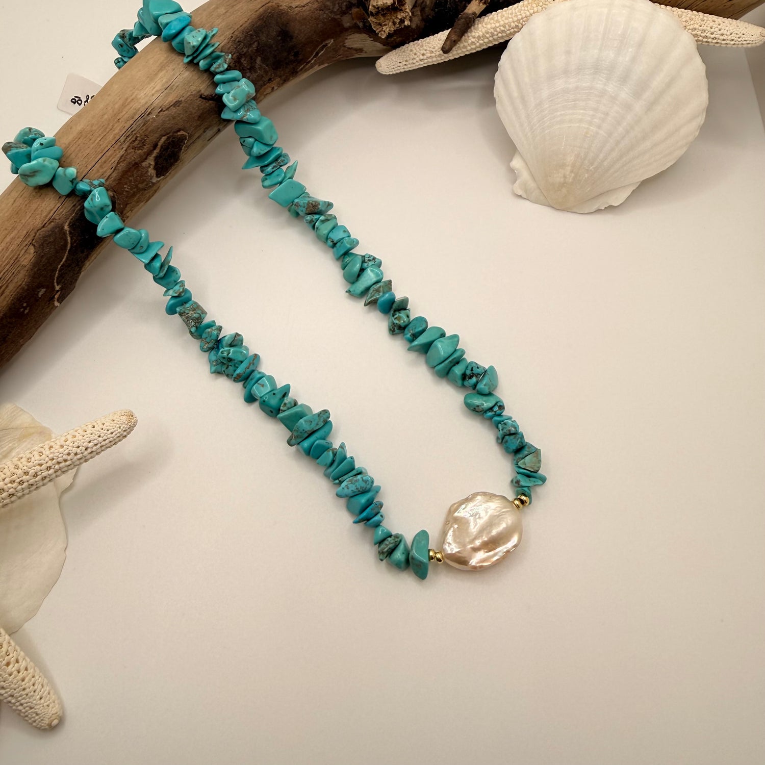 Coastal Contrast Baroque Choker