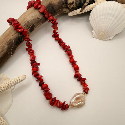 Coastal Contrast Baroque Choker
