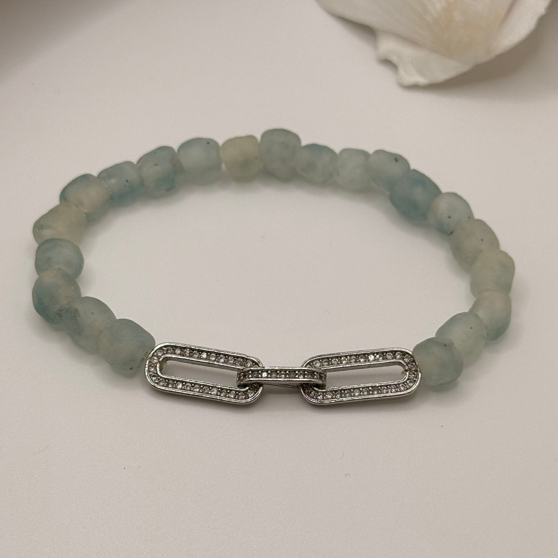 Sea Glass Seafoam Bracelet