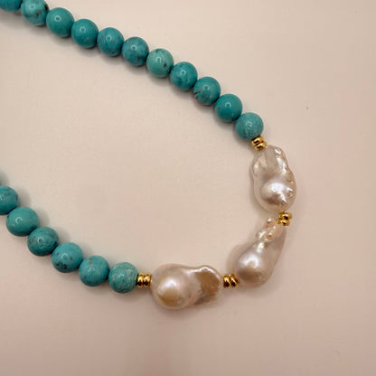 Salt &amp; Pearl Statement Necklace