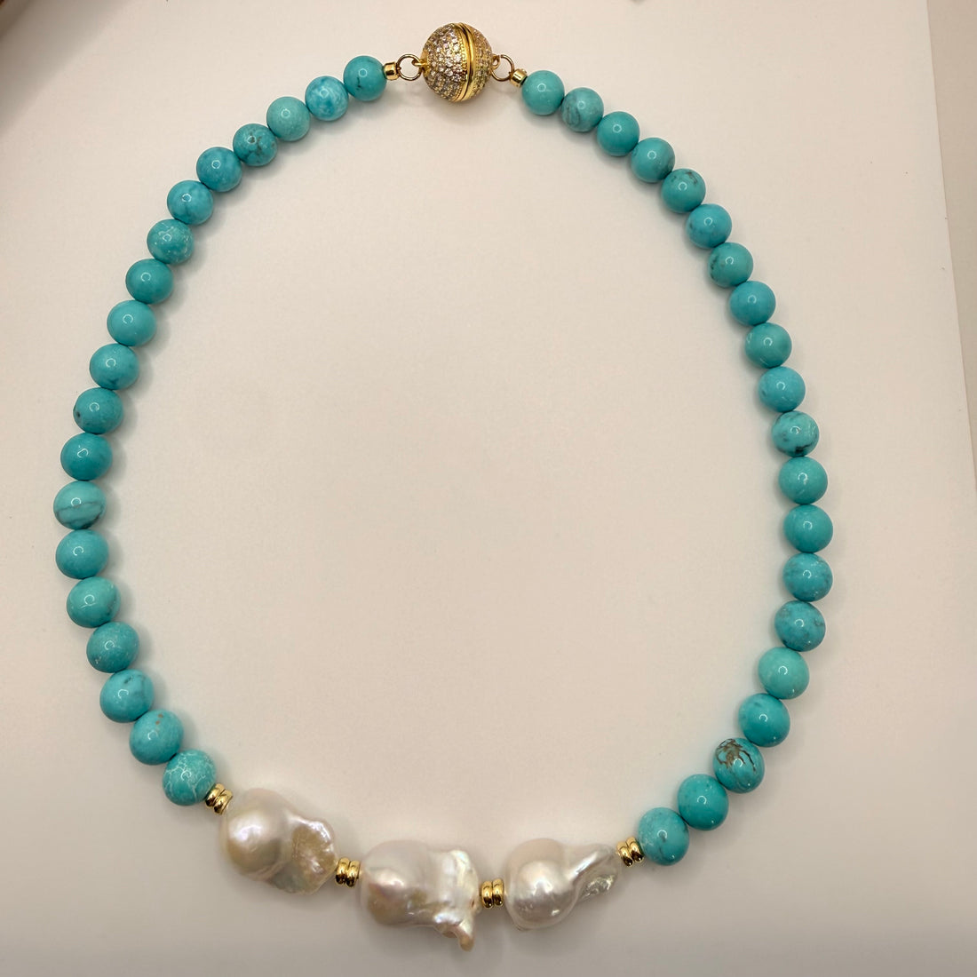 Salt &amp; Pearl Statement Necklace