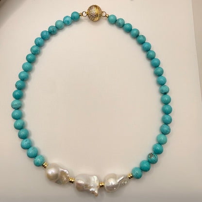 Salt &amp; Pearl Statement Necklace