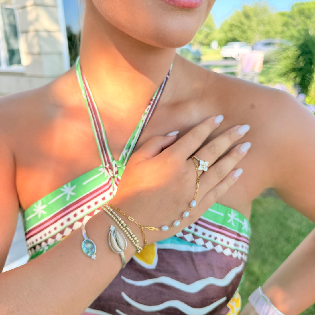 Coastal Cowrie Aura Cuff